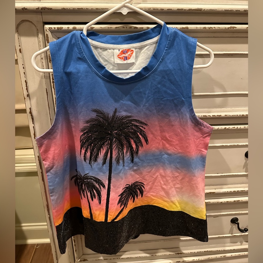Sparkle city palm tree tank